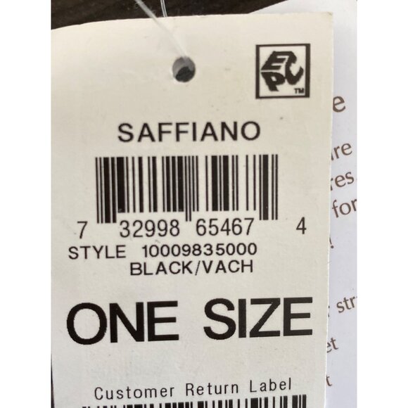 Giani Bernini Saffiano North South Crossbody Black/Brown/Silver NWD - Picture 3 of 4